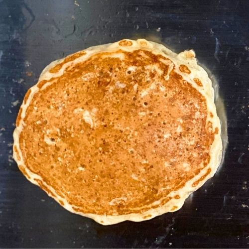 cooked whole wheat oat pancake made using oat pancakes recipe